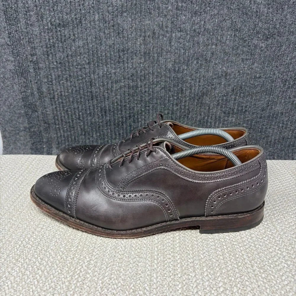 Allen Edmonds Strand Strand Cap Toe Oxfords Brown Leather Bench Welt Men’s 11 D